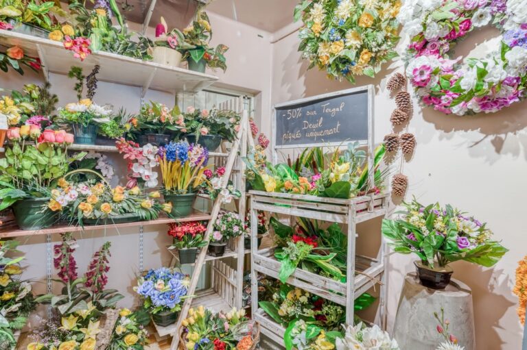 des fleurs au boutique funeraire